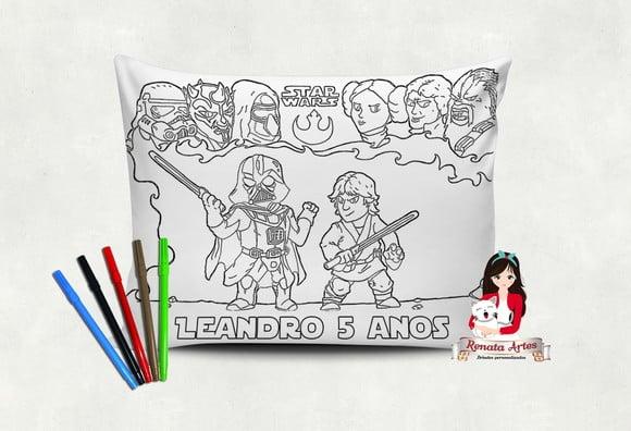 Almofada Pinte e Lave Star Wars