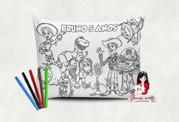 Almofada Pinte e Lave Toy Story