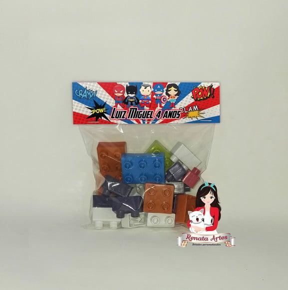 Bloco de Montar Personalizado Super Heróis Baby