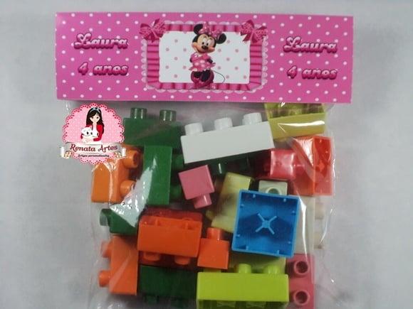 Blocos de Montar Minnie Rosa