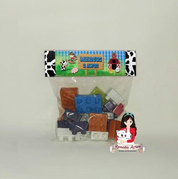 Blocos de Montar Personalizado Fazendinha