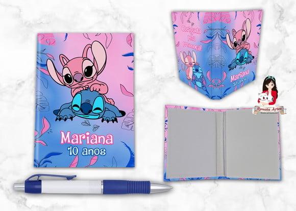 Bloquinho com Caneta Stitch