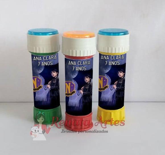 Bolhas de Sabão Personalizada Wandinha