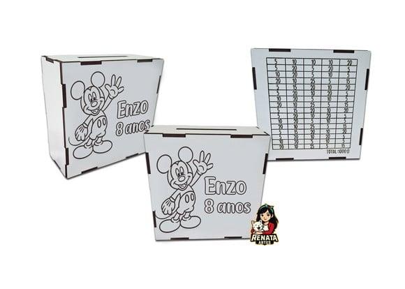 Cofrinho Personalizado Mickey Lembrancinha