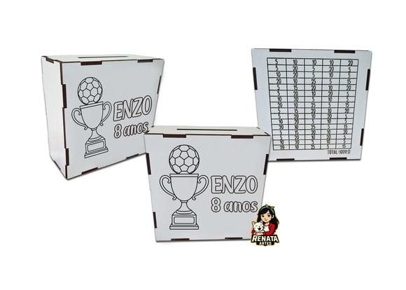 Cofrinho Personalizado Futebol Lembrancinha