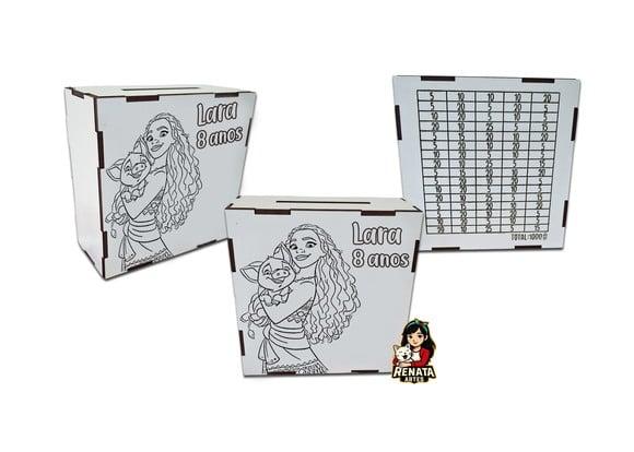 Cofrinho Personalizado Moana Lembrancinha