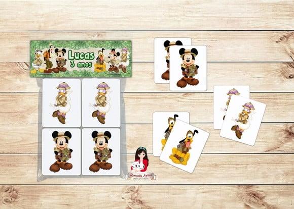 Jogo da Memória Mickey Safari
