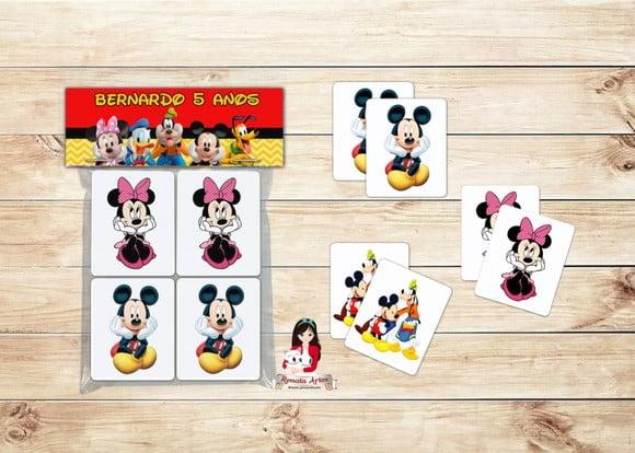 Jogo da Memória Mickey e Turma