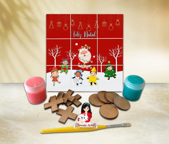 Jogo da Velha com Tinta Personalizado Natal Novo