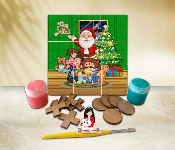 Jogo da Velha com Tinta Personalizado Natal 2025