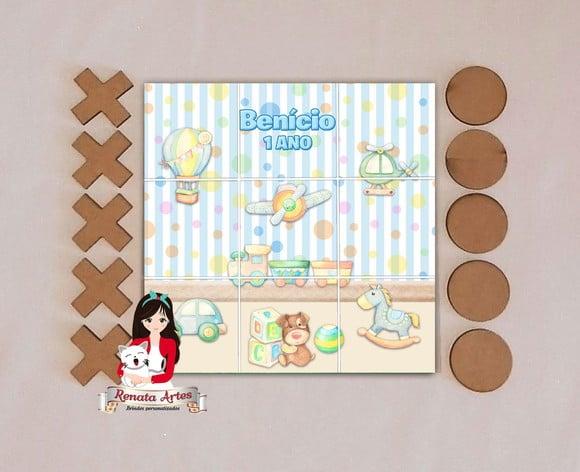 Jogo da Velha Personalizado Brinquedos Vintage