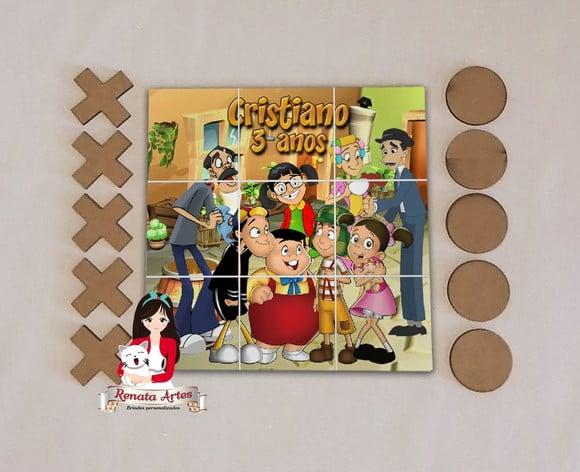 Jogo da Velha Personalizado Chaves e Turma