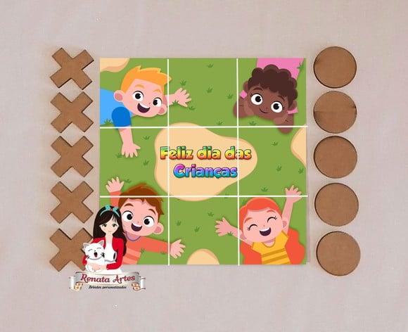 Jogo da Velha Personalizado Dia das Crianças
