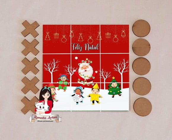 Jogo da Velha Personalizado de Natal Novo