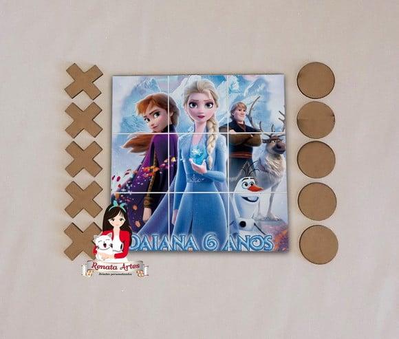 Jogo da Velha Personalizado Frozen 2020