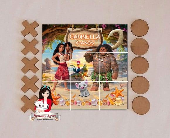 Jogo da Velha Personalizado Moana 2