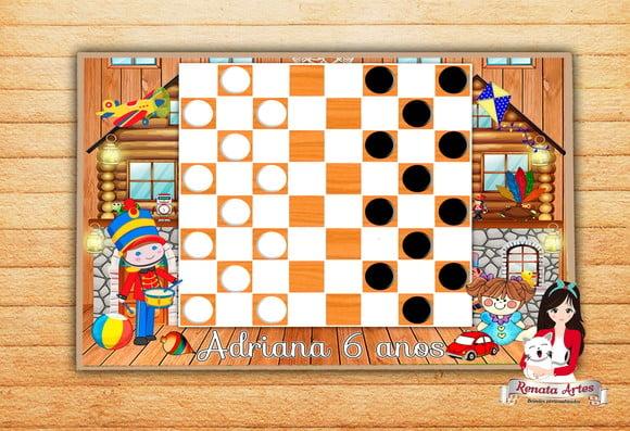 Jogo de Damas Personalizado Fábrica de Brinquedos
