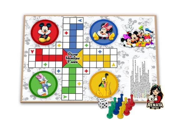 Jogo de Ludo Personalizado Turma do Mickey