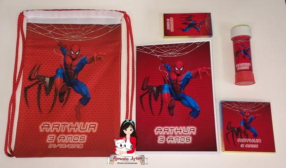 Kit Alegria ll na Mochila Homem Aranha