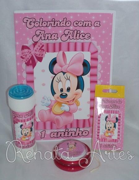 Kit Alegria Minnie Rosa Baby