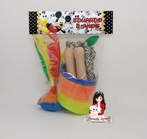 Kit Boa Infância Personalizado Mickey Poá