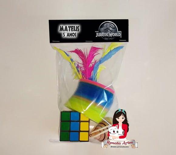 Kit Brinquedos Retrô Personalizado Tema Jurassic World