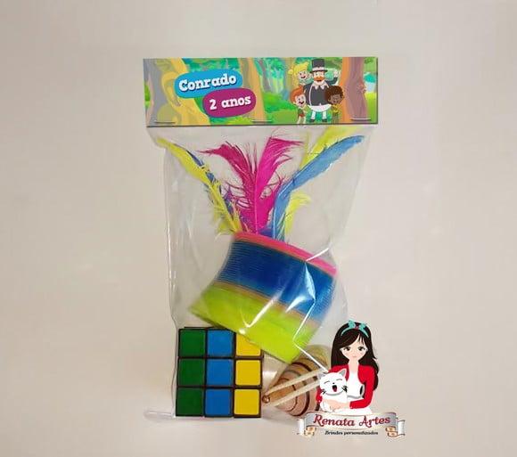 Kit Brinquedos Retrô Personalizado Tema Mundo Bita