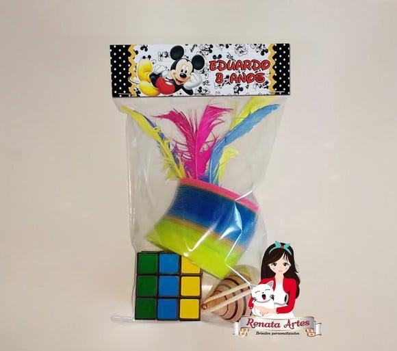 Kit Brinquedos Retrô Personalizado Tema Mickey