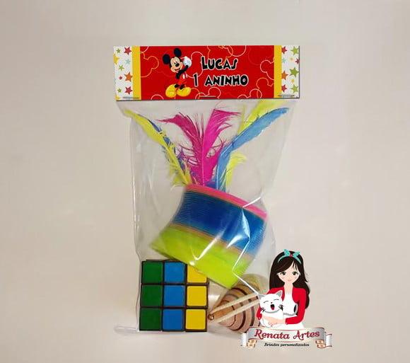 Kit Brinquedos Retrô Personalizado Tema Mickey