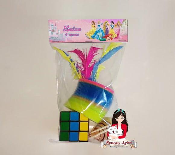 Kit Brinquedos Retrô Personalizado Tema Princesas Disney 2