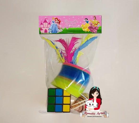 Kit Brinquedos Retrô Personalizado Tema Princesas Disney