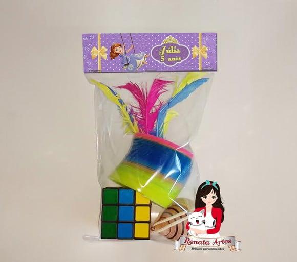 Kit Brinquedos Retrô Personalizado Tema Princesinha Sofia
