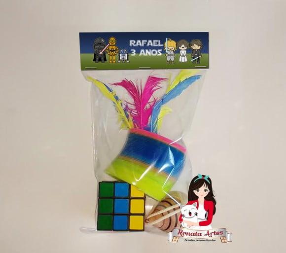 Kit Brinquedos Retrô Personalizado Tema Star Wars Cute