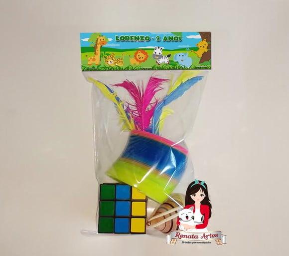 Kit Brinquedos Retrô Personalizado Tema Safari Baby