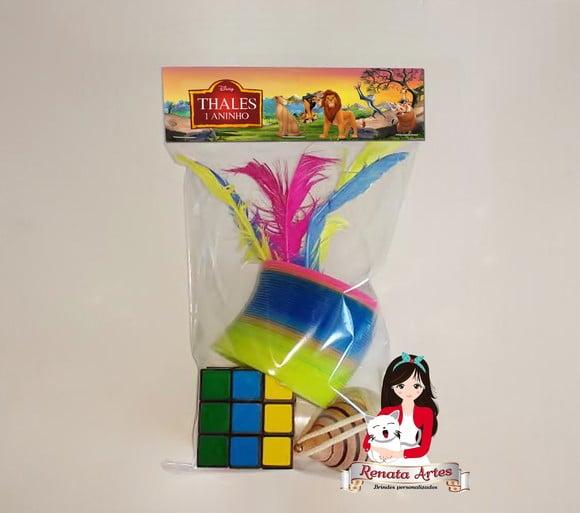 Kit Brinquedos Retrô Personalizado Tema Rei Leão