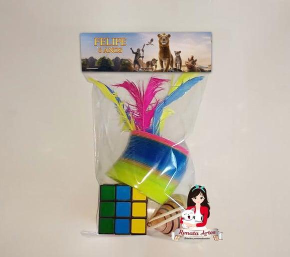Kit Brinquedos Retrô Personalizado Tema Rei Leão Mufasa