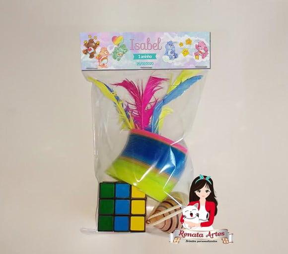 Kit Brinquedos Retrô Personalizado Tema Ursinhos Carinhosos
