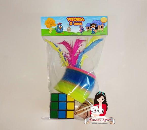 Kit Brinquedos Retrô Tema Galinha Pintadinha