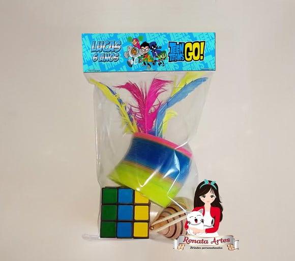 Kit Brinquedos Retrô Tema Jovens Titãs