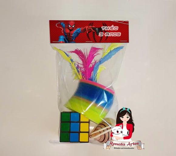 Kit Brinquedos Retrô Tema Homem Aranha