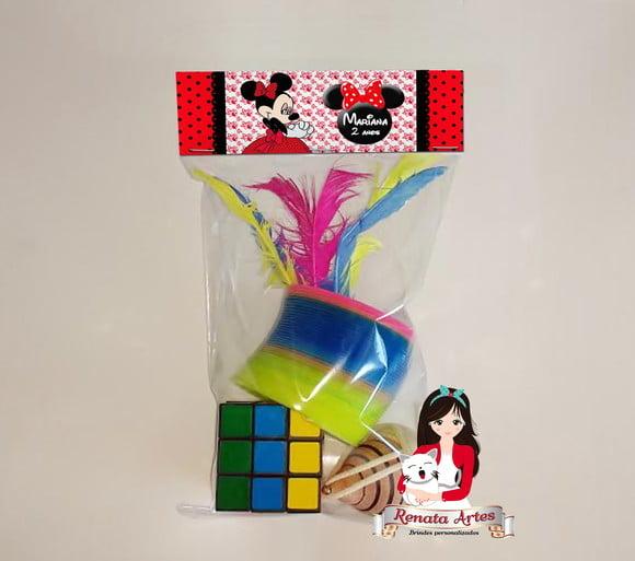 Kit Brinquedos Retrô Tema Minnie Vermelha