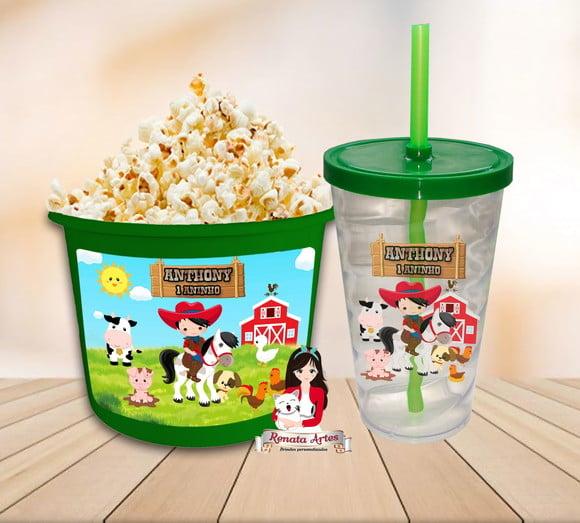 Kit Cinema Personalizado Fazendinha