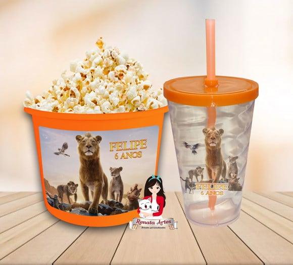 Kit Cinema Personalizado Rei Leão Mufasa