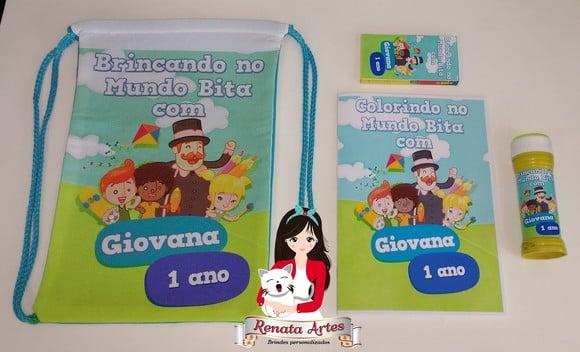 Kit diversão personalizado na mochila Mundo Bita