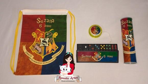 Kit Jogos na Mochila Harry Potter Casas / Símbolos