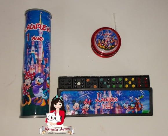 Kit Jogos Personalizado Turma Disney