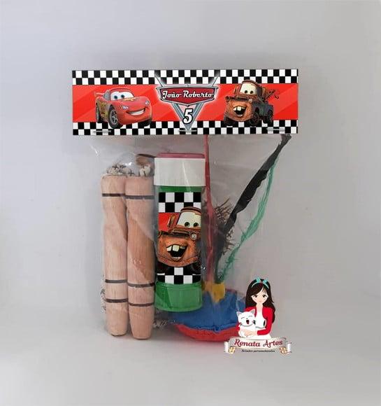 Kit Lembrancinha com Bolha de Sabão Carros Disney