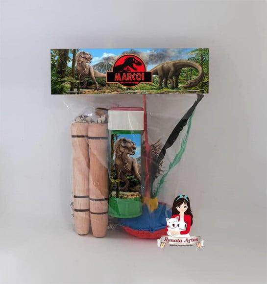 Kit Lembrancinha com Bolha de Sabão Dinossauros