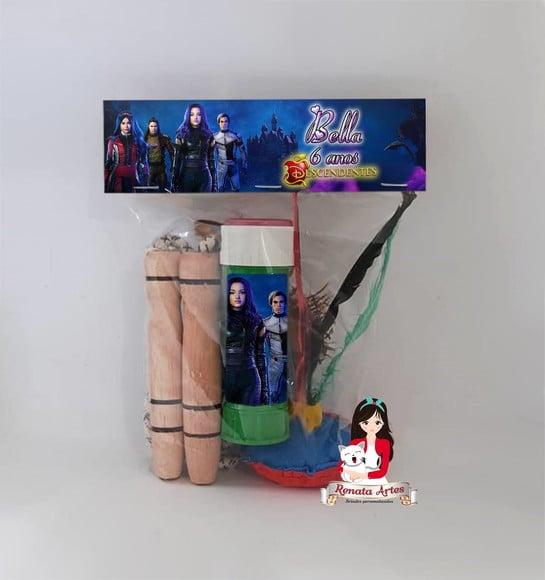 Kit Lembrancinha com Bolha de Sabão Descendentes 3