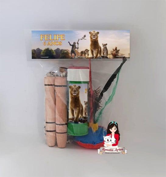 Kit Lembrancinha com Bolha de Sabão Rei Leão Mufasa